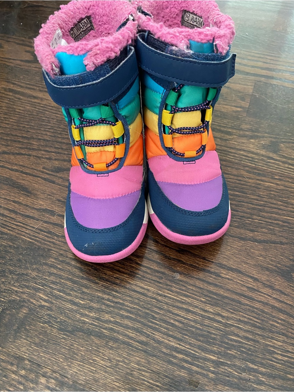 Merrell Kids Rainbow Winter Boots - Pink, Purple, Blue, Orange, Yellow, Green